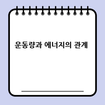 운동량과 에너지의 관계