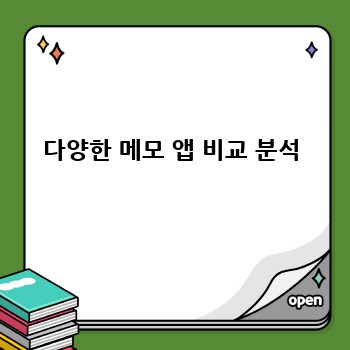 다양한 메모 앱 비교 분석