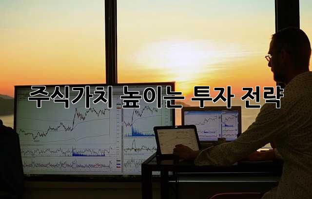 주식가치 높이는 투자 전략