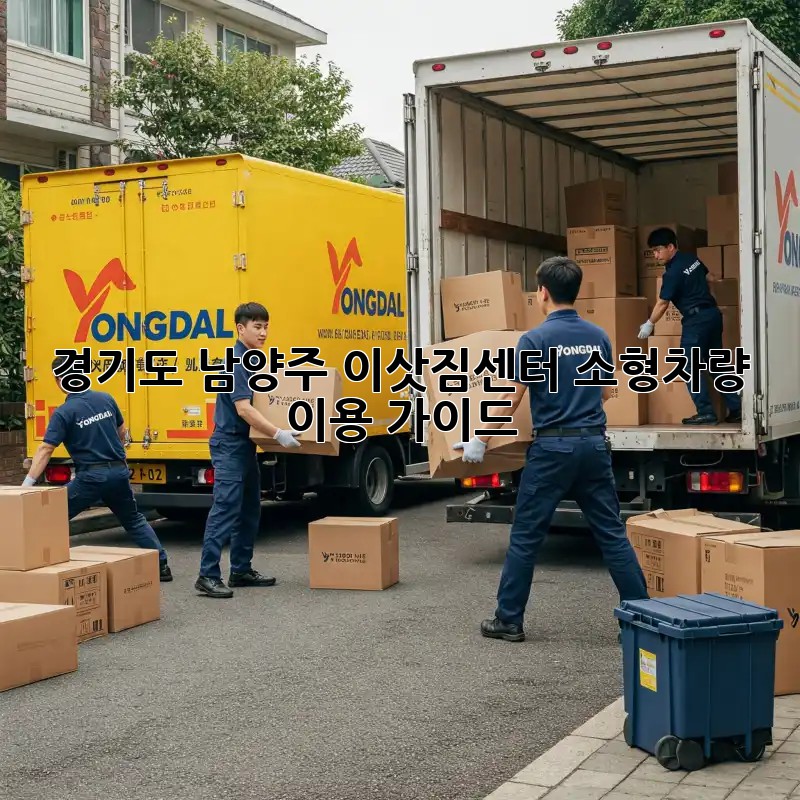 경기도 남양주 이삿짐센터 소형차량 이용 가이드