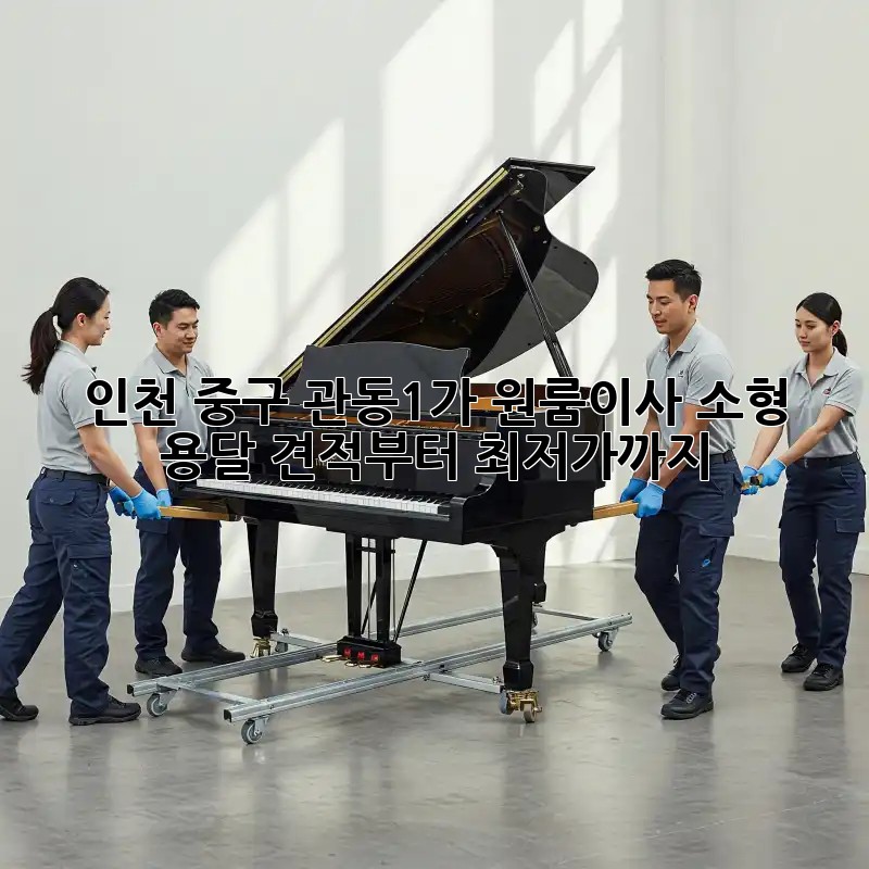 인천 중구 관동1가 원룸이사 소형 용달 견적부터 최저가까지! 📦✨